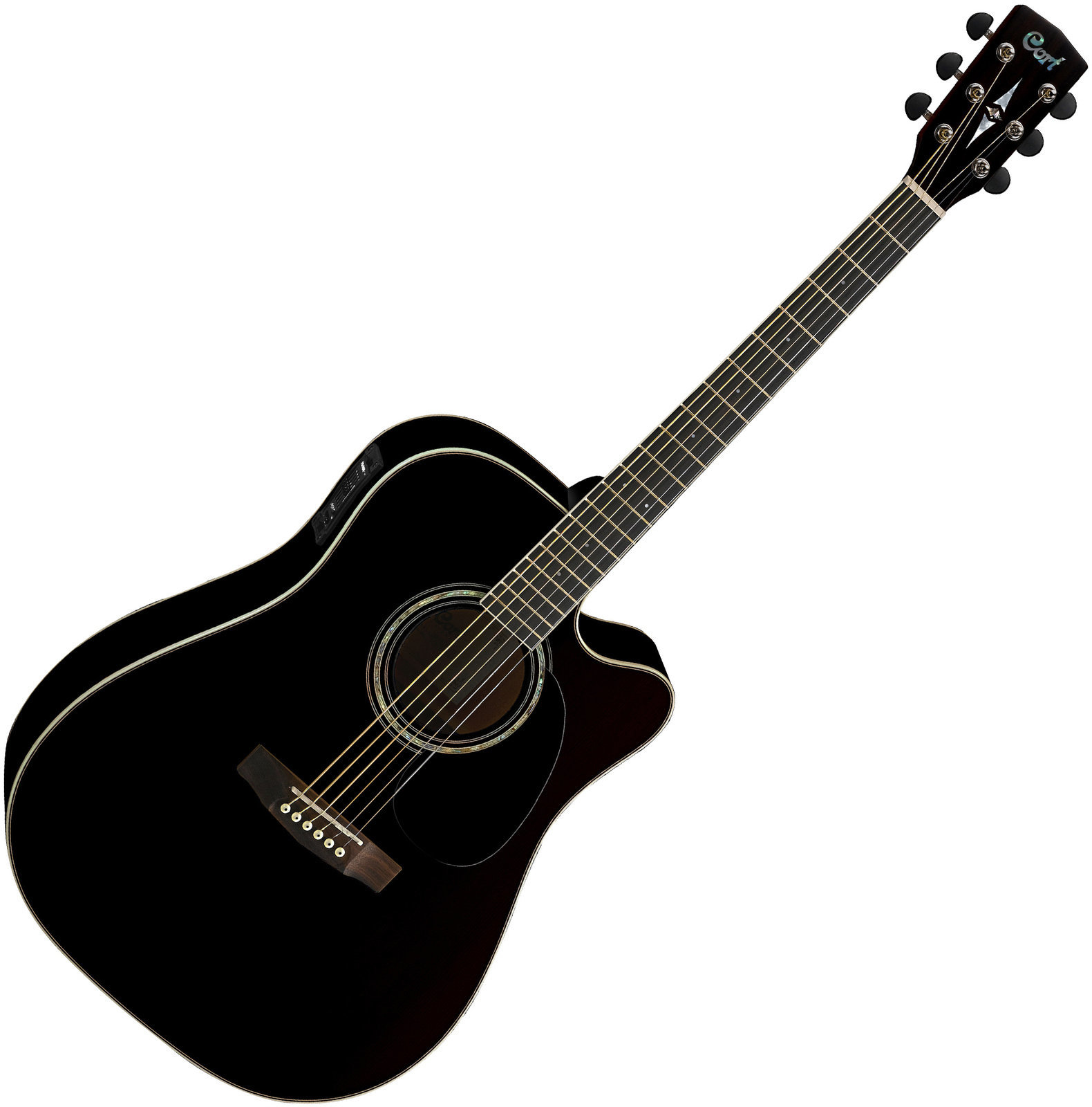 Електро-акустична китара Дреднаут Cort MR710F Black