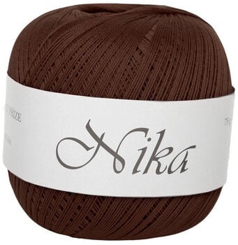 Háčkovací příze Nitarna Ceska Trebova Nika 7864 Dark Brown Háčkovací příze - 1