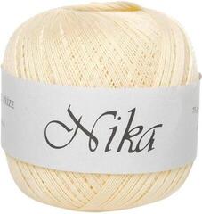 Virkat garn Nitarna Ceska Trebova Nika 1134 Light Yellow Virkat garn