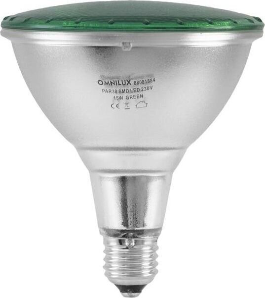 Světelný zdroj Omnilux PAR-38 230V SMD 15W E-27 LED Green Světelný zdroj