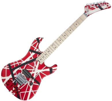 Guitare électrique EVH Striped Series 5150 MN Red Black and White Stripes Guitare électrique - 1