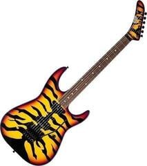 Electric guitar ESP George Lynch Yellow with Sunburst Tiger Graphic Electric guitar