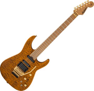 Gitara elektryczna Jackson USA Phil Collen PC1 Satin Flame MN Satin Transparent Amber Gitara elektryczna - 1