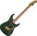 Elektrikitarr Jackson USA Phil Collen PC1 Satin Flame MN Satin Transparent Green Elektrikitarr