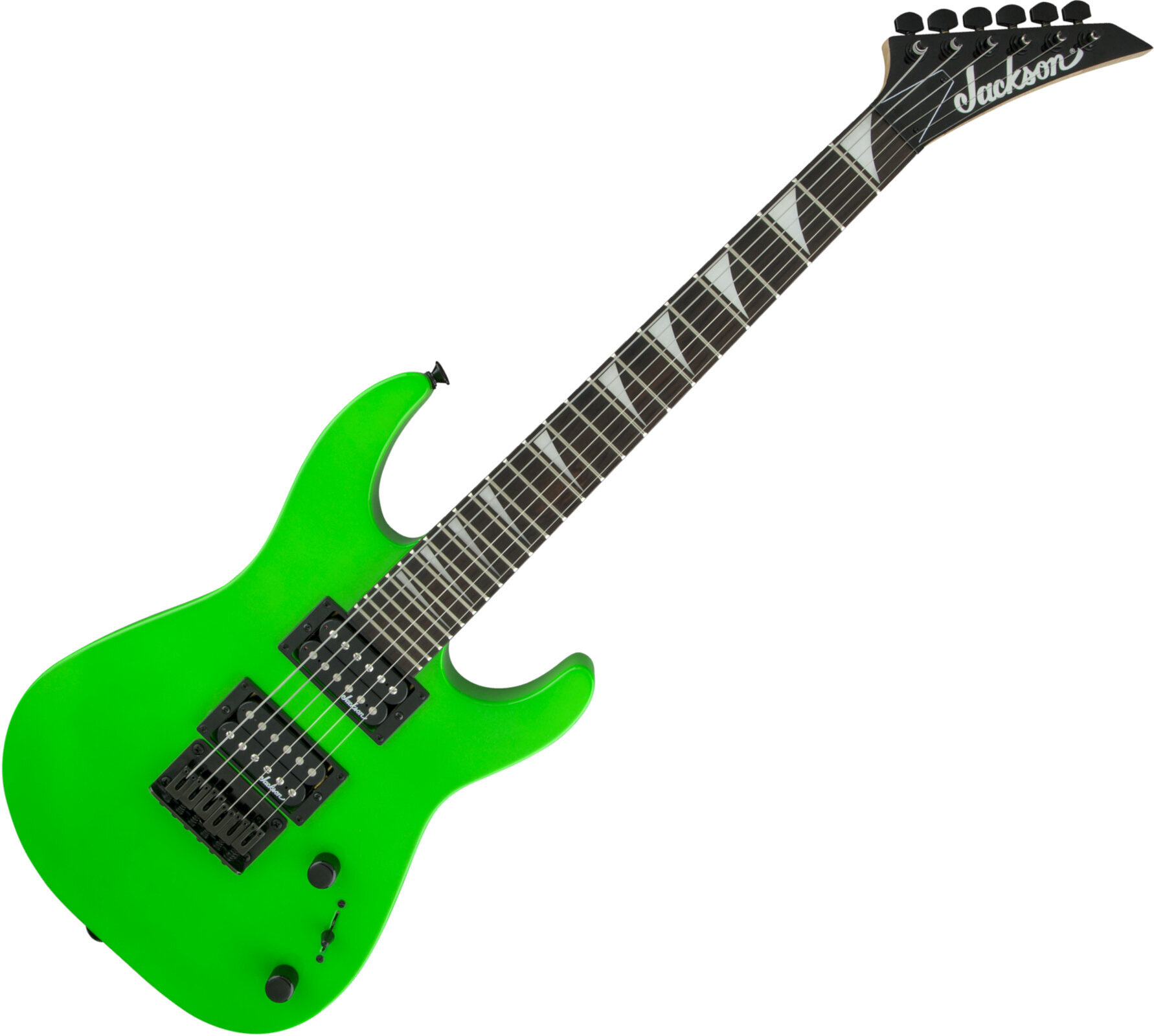 Guitare électrique Jackson JS1X Dinky Minion AH FB Neon Green Guitare électrique
