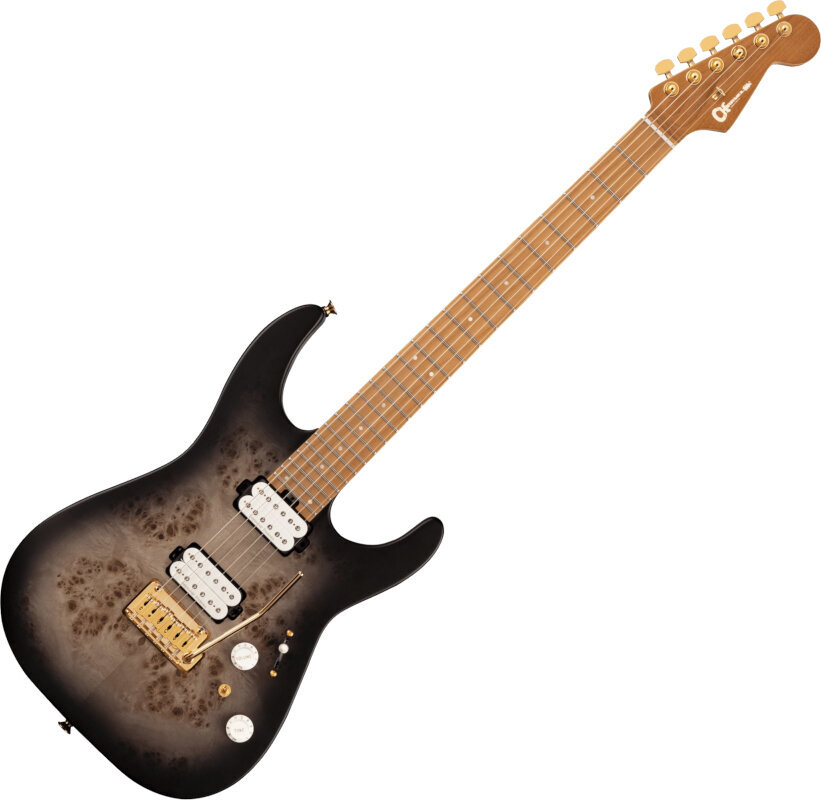 Elektrická gitara Charvel Pro-Mod DK24 HH 2PT CM Transparent Black Burst Elektrická gitara