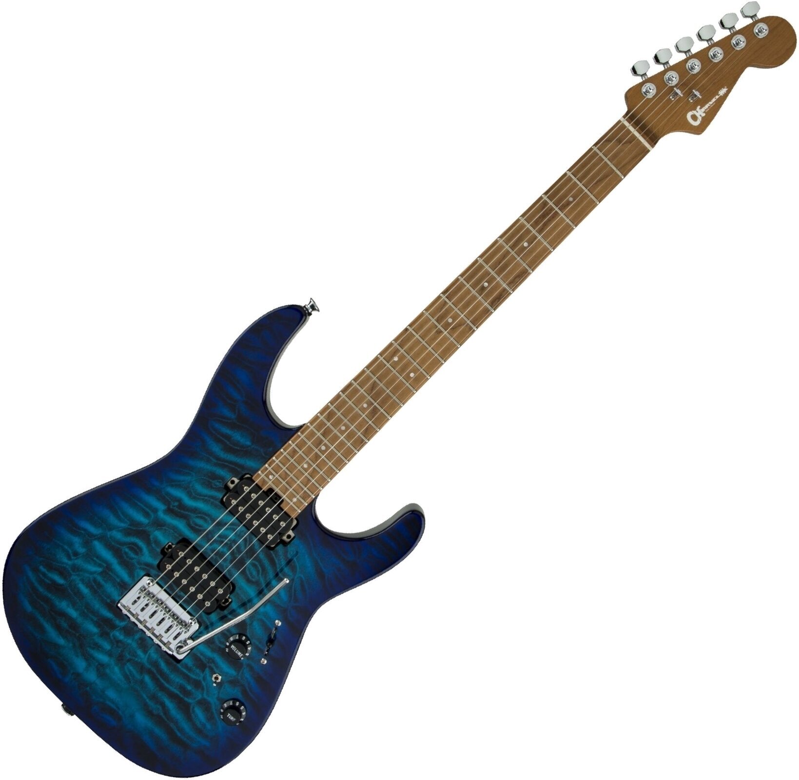 Chitară electrică Charvel Pro-Mod DK24 HH 2PT CM QM Chlorine Burst Chitară electrică