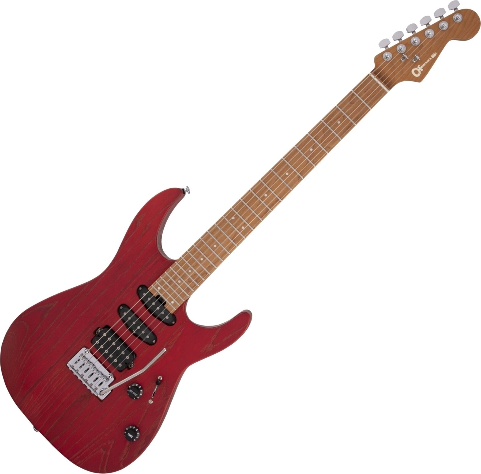 Elektrická gitara Charvel Pro-Mod DK24 HSS 2PT CM Red Ash Elektrická gitara