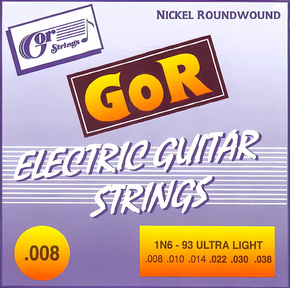 Saiten für E-Gitarre Gorstrings 1N6 - 93 Saiten für E-Gitarre
