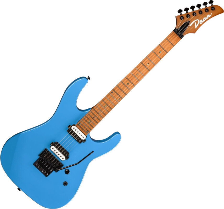Gitara elektryczna Dean Guitars MD 24 Floyd Roasted Maple Vintage Blue Gitara elektryczna