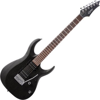 E-Gitarre Cort X100 Open Pore Black E-Gitarre - 1