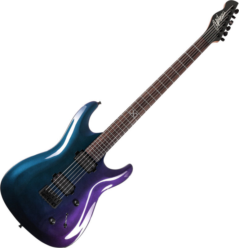 Guitare électrique Chapman Guitars ML1 Baritone Pro Modern Morpheus Purple Flip Guitare électrique