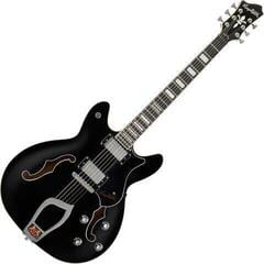 Semiakustická gitara Hagstrom Viking Black Semiakustická gitara