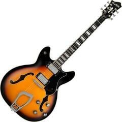 Semi-akoestische gitaar Hagstrom Viking Tobacco Sunburst Semi-akoestische gitaar