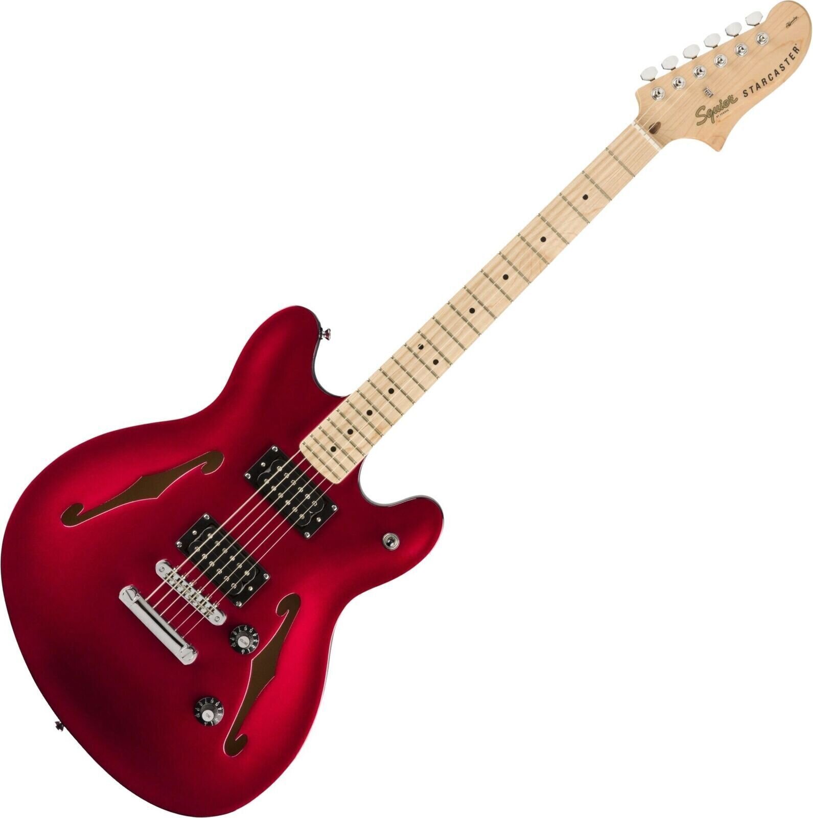 Halbresonanz-Gitarre Fender Squier Affinity Series Starcaster MN Candy Apple Red Halbresonanz-Gitarre