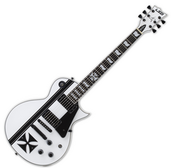 Elektrisk guitar ESP LTD Iron Cross James Hetfield Snow White Elektrisk guitar