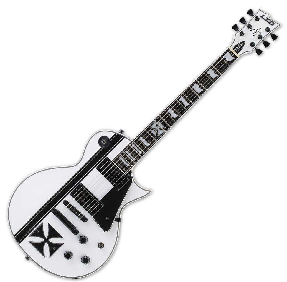 ESP LTD Iron Cross James Hetfield Snow White Chitară electrică