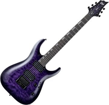 Chitarra Elettrica ESP LTD H-1000 Evertune QM See Thru Purple Sunburst Chitarra Elettrica (Seminuovo) - 1