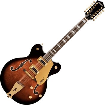 Halvakustisk gitarr Gretsch G5422G-12 Electromatic DC LRL Single Barrel Burst Halvakustisk gitarr - 1