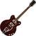 Halvakustisk gitarr Gretsch G2604T Streamliner Rally II Center Block Oxblood Halvakustisk gitarr