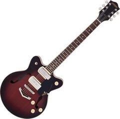 Halbresonanz-Gitarre Gretsch G2655-P90 Streamliner Center Block Jr P90 IL Claret Burst Halbresonanz-Gitarre