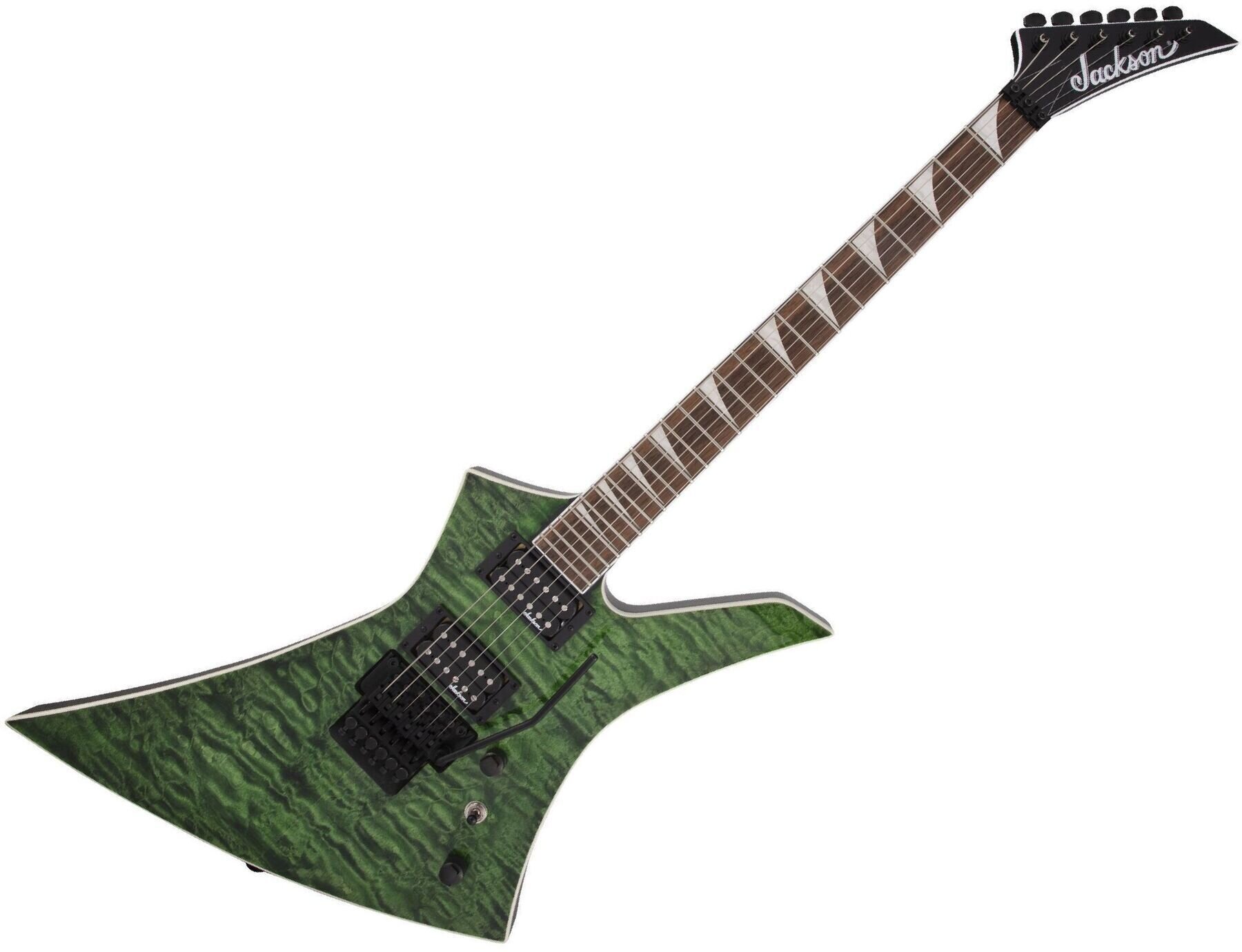 Guitare électrique Jackson X Series KEXQ IL Transparent Green Guitare électrique