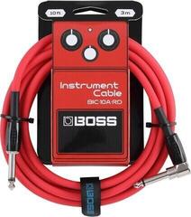 Cavo per strumento Boss BIC-10A-RD 10ft Dritto - Angolo Cavo per strumento