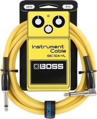 Cavo per strumento Boss BIC-10A-YL 10ft Dritto - Angolo Cavo per strumento