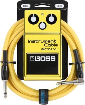 Instrumenttikaapeli Boss BIC-10A-YL 10ft Suorakulmainen Instrumenttikaapeli - 1
