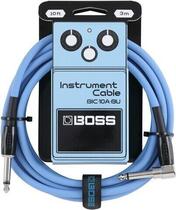 Boss BIC-10A Blue 10ft Recto - Acodado Cable de instrumento (Como nuevo)