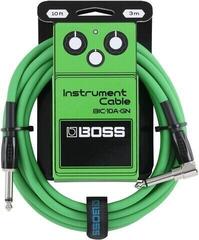 Cavo per strumento Boss BIC-10A-GN 10ft Dritto - Angolo Cavo per strumento