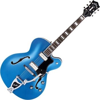 Gitara semi-akustyczna Guild X-175 Manhattan Special Malibu Blue Gitara semi-akustyczna - 1