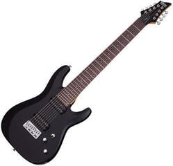 Guitares 8 cordes Schecter Deluxe C-8 Satin Black Guitares 8 cordes