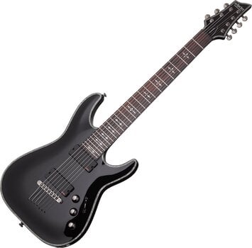 Guitarra elétrica de 7 cordas Schecter Hellraiser C-7 Black Guitarra elétrica de 7 cordas - 1