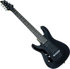 E-Gitarre Schecter Omen-7 LH Black E-Gitarre