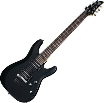 E-Gitarre Schecter C-7 Deluxe Satin Black E-Gitarre - 1