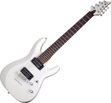 E-Gitarre Schecter C-7 Deluxe Satin White E-Gitarre - 1