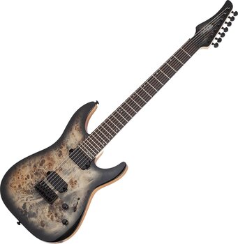 7-string Electric Guitar Schecter C-7 Pro Charcoal Burst 7-string Electric Guitar - 1