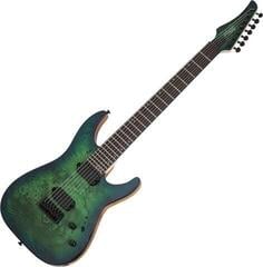 E-Gitarre Schecter C-7 Pro Aqua Burst E-Gitarre
