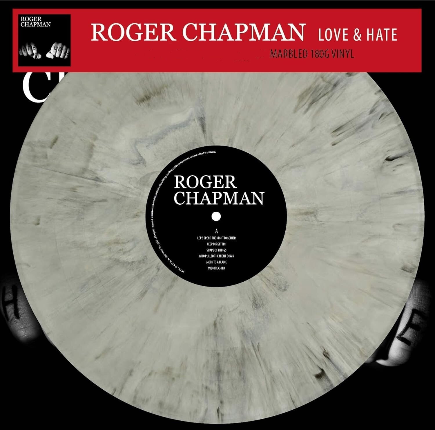 Płyta winylowa Roger Chapman - Love & Hate (Grey Marbled Coloured) (LP)