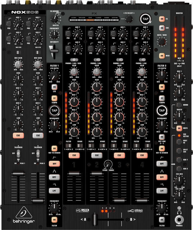 Table de mixage DJ Behringer NOX 606