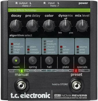 Gitaros efektas TC Electronic NR-1 Nova Reverb - 1