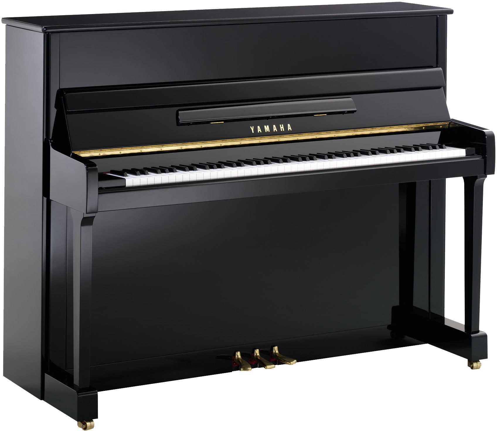 Akoestische piano, staande piano Yamaha P 116 M Polished Ebony