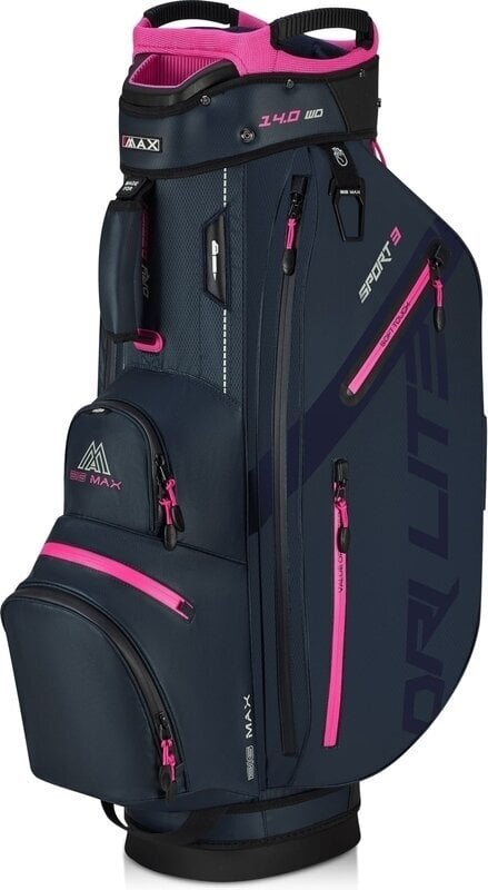 Big Max Dri Lite Sport 3 Steel Blue/Fuchsia Torba na wózek golfowy