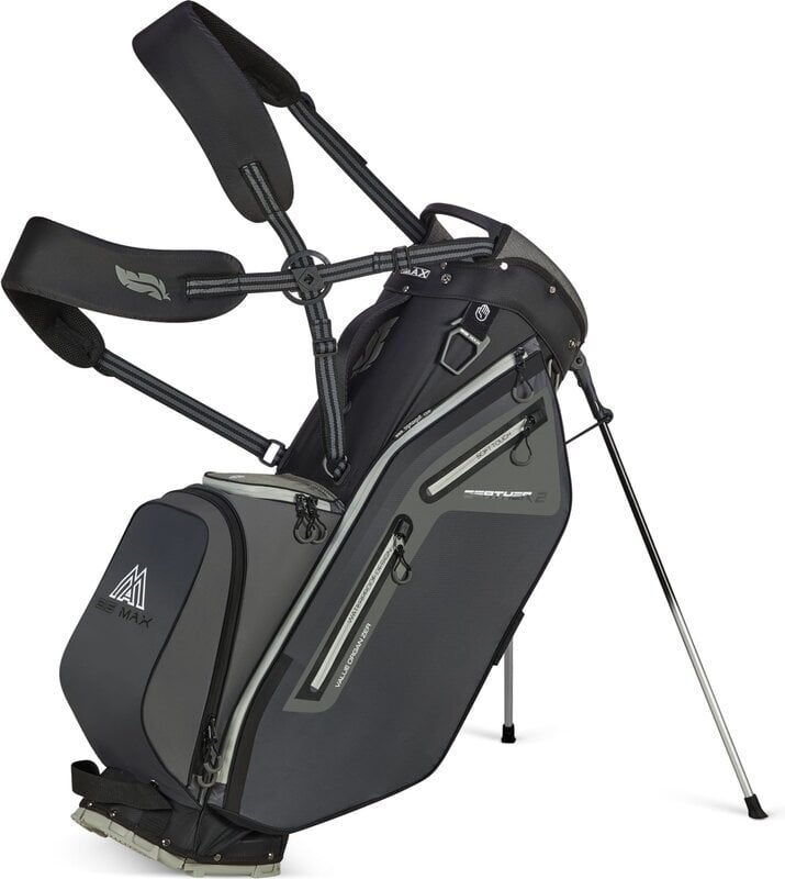 Stand Bag Big Max Dri Lite Feather 2 Stand Bag Grey/Black
