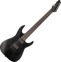 Guitare électrique ESP LTD AW-7 Baritone Alex Wade Open Grain Black Guitare électrique