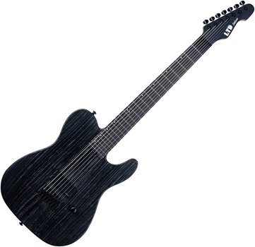 7-string Electric Guitar ESP LTD TE-1007 Baritone Black Blast 7-string Electric Guitar - 1