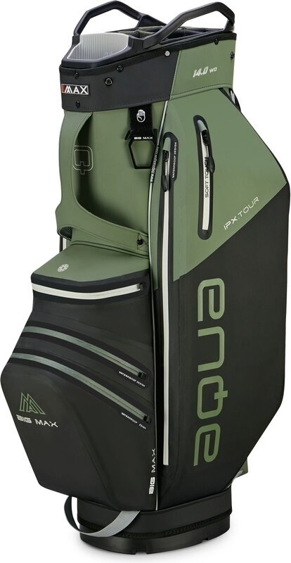 Big Max Aqua IPX Tour Olive Green/Black Torba na wózek golfowy