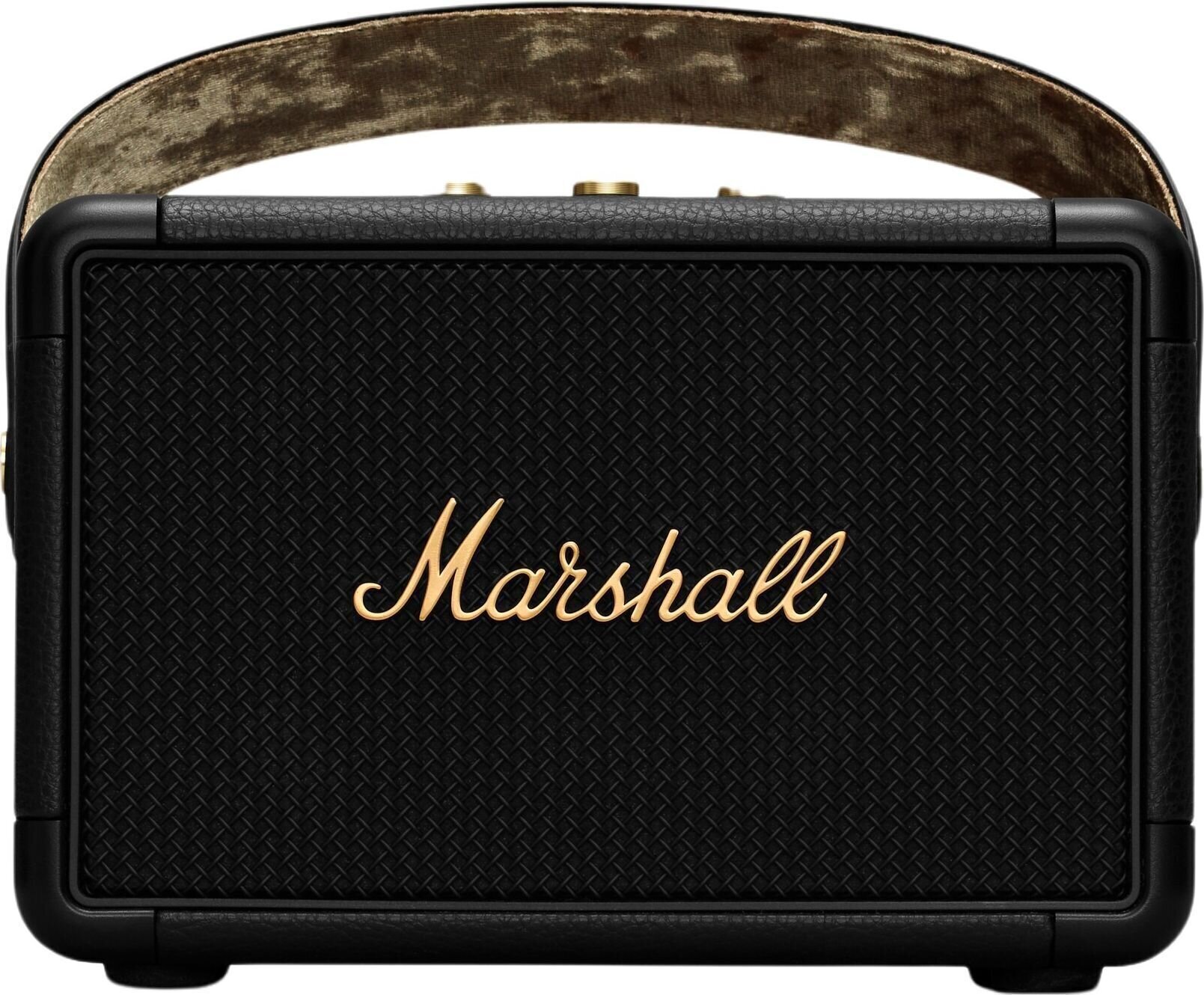Přenosný reproduktor Marshall Kilburn II Black and Brass Přenosný reproduktor