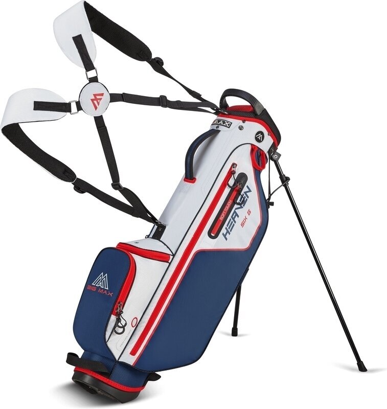 Big Max Heaven Six G Stand Bag White/Navy/Red
